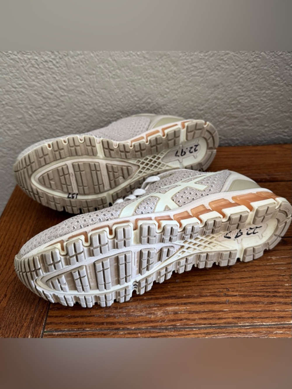 ASICS Gel-Quantum 360 Knit 2 W Birch/Grey Sz.9 Running Training Workout Shoe - Picture 9 of 12